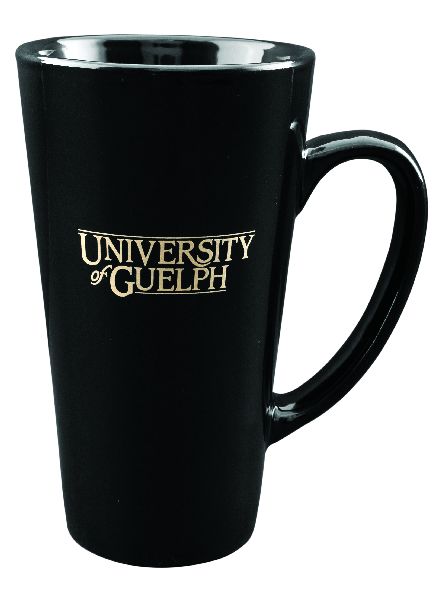 Large Cafe 16oz black mug