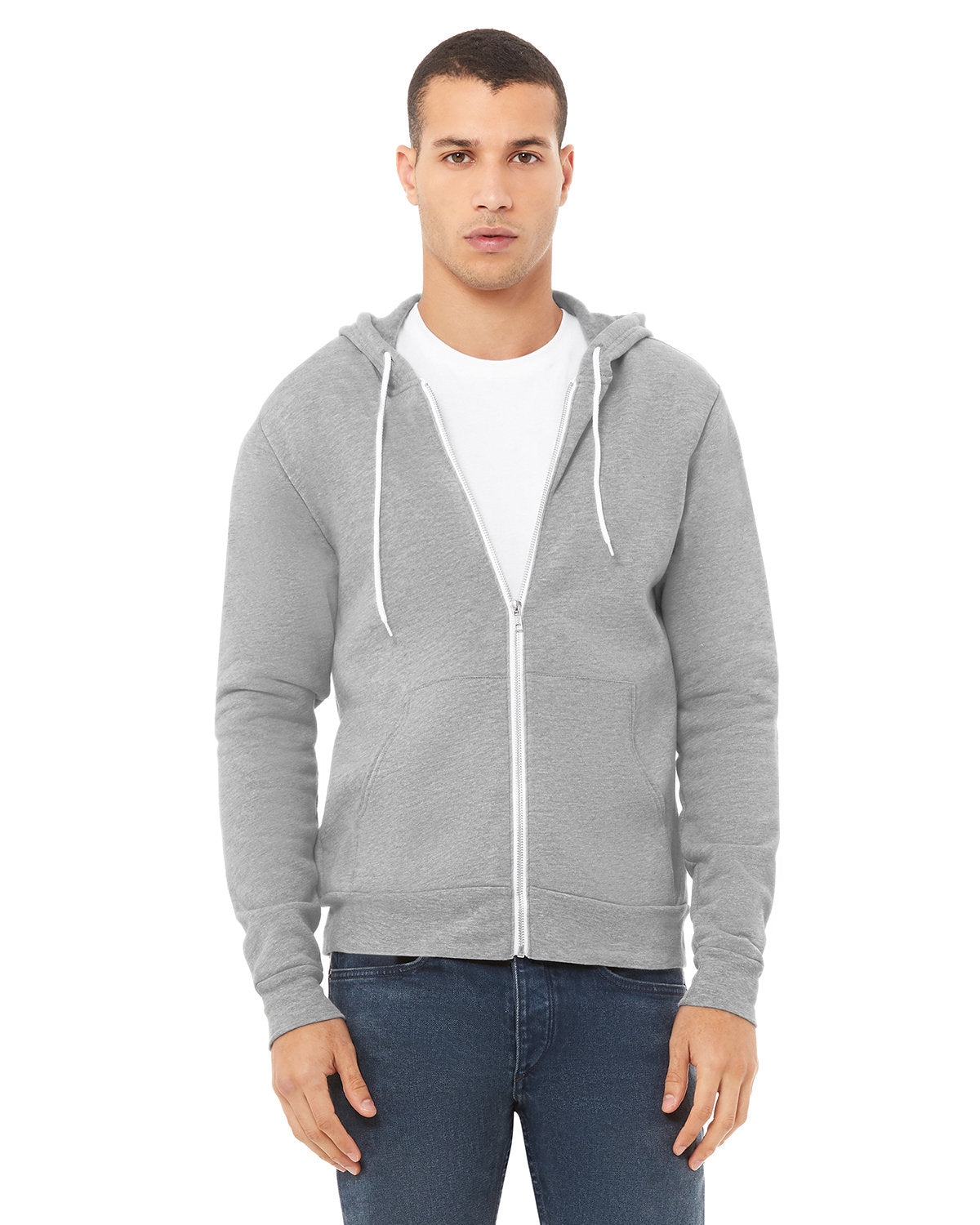 BELLA+CANVAS Unisex Sponge Fleece Full-Zip Hooded Sweatshirt