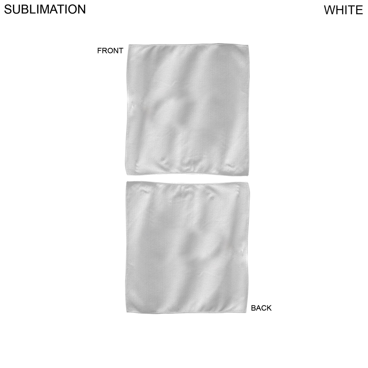 Colored Microfiber Dri-Lite Terry Skate, Cooling, Rally Towel, 10x10 Sublimated Edge to Edge 2 sides