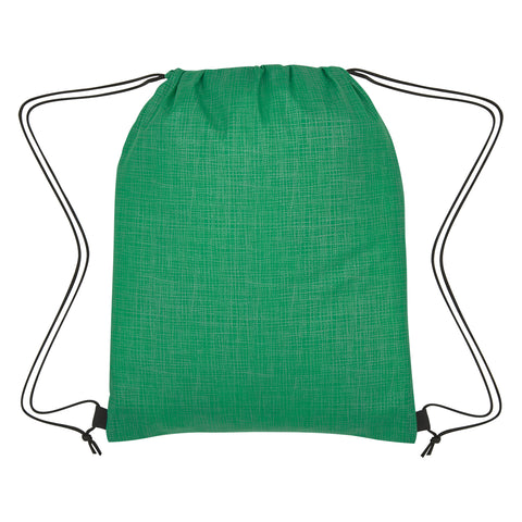 Crosshatch Non-woven Drawstring Bag