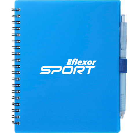 5.5" x 7" FSC Recycled Spiral Notebook w/ RPET Pe