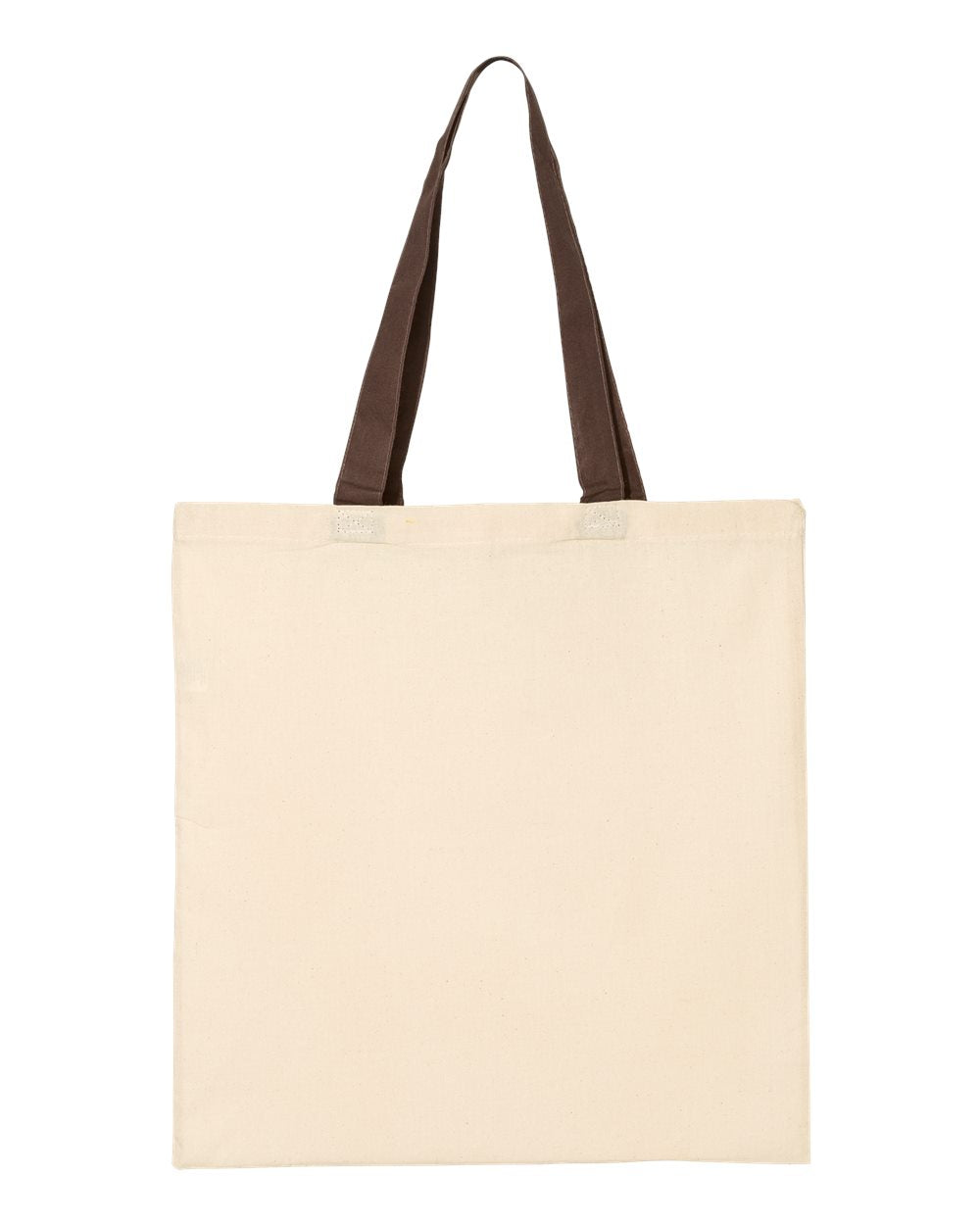 Q-Tees™ Economical Tote w/Contrast-Color Handles