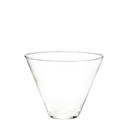 Stemless Martini 13.5oz clear glass