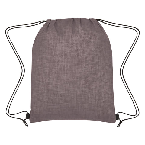Crosshatch Non-woven Drawstring Bag