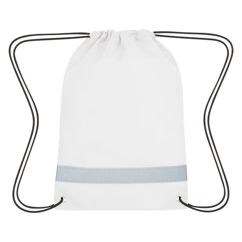 Lil' Bit Reflective Non-woven Drawstring Bag