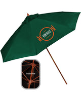 9' Wooden Polyester Market Umbrella
