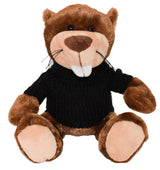 11" Bucky Beaver w/Hand Knit Embroidered Sweater