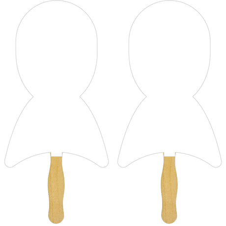 Ribbon Sandwiched Hand Fan (2 Side/Four Color Process)