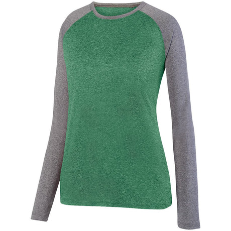 Ladies' Kinergy Two Color Long Sleeve Raglan Tee
