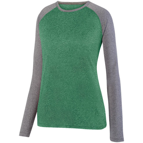 Ladies' Kinergy Two Color Long Sleeve Raglan Tee