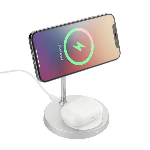 000288 MagClick™ Dual Fast Wireless Charging Stand w/Base