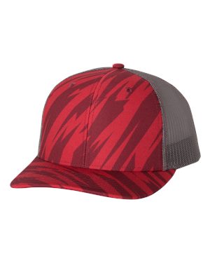 000458 Richardson® Patterned Snapback Trucker Cap
