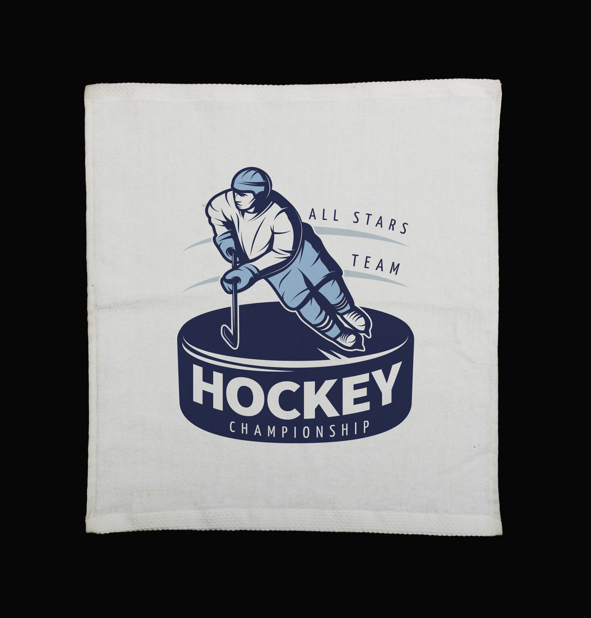 100% Cotton White Velour Rally Towel 15X18