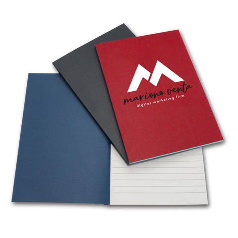 Perfect Bound Note Book w/Linen Finish Cover (7