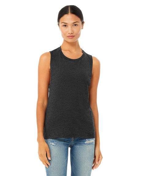 BELLA+CANVAS Ladies' Flowy Scoop Muscle Tank
