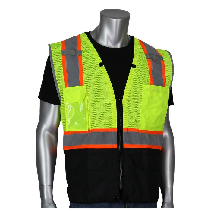 Two-Tone 11 Pocket Tech-Ready Mesh Surveyors Vest
