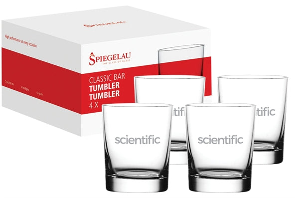 Spiegleau Classic Bar Tumbler 9-7/8oz crystal set of 4 in a retail gift box