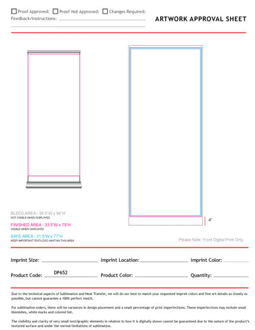 Deluxe Wide Base Retractable Banner with Graphics, Stand and Bag, 33.5x79