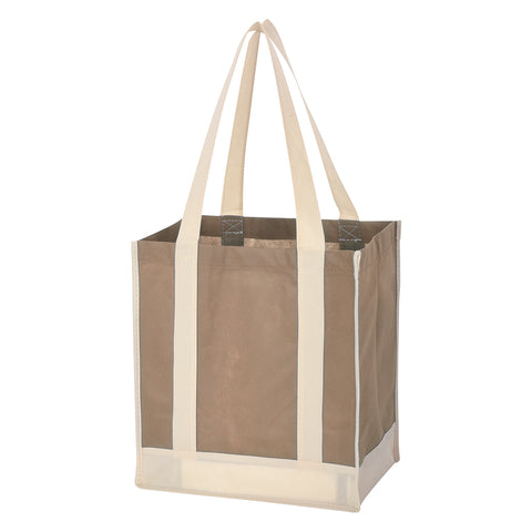 000440 Non-woven Two-tone Shopper Tote Bag
