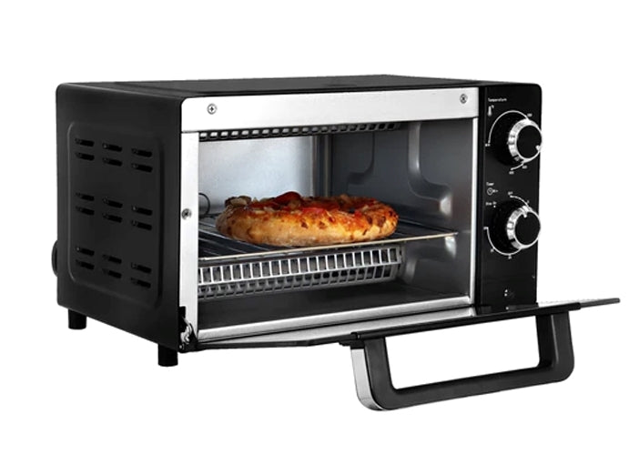 Total Chef 4-Slice Toaster Oven, Black