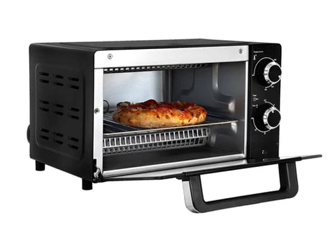 Total Chef 4-Slice Toaster Oven, Black
