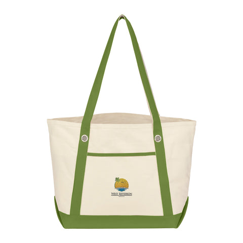 Medium Cotton Canvas Sailing Tote Bag