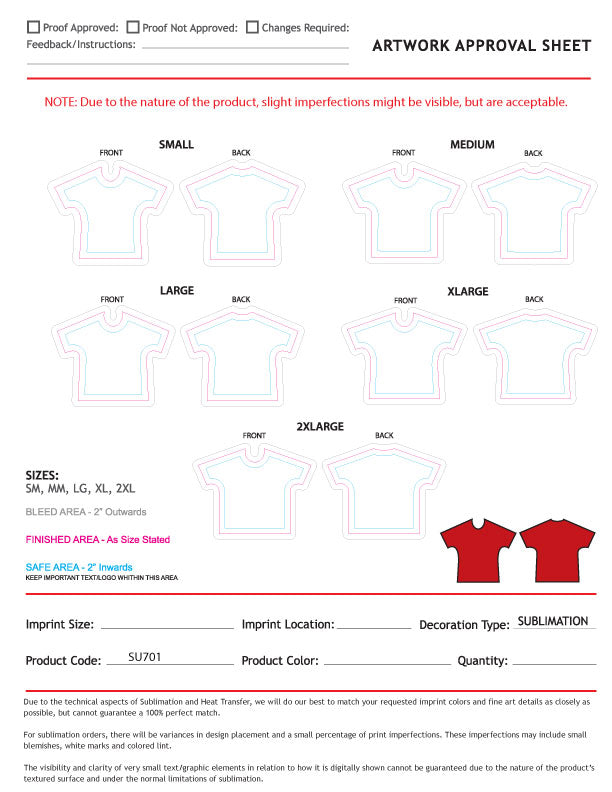 Performance Unisex T-Shirt, Sublimated All Over, Full Color Graphics, NO SETUP CHARGE