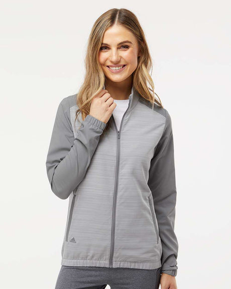 Adidas® Women's Heather Block Full Zip Wind Jacket