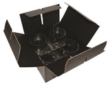 ~ Bormioli Rocco Luna 11.75oz clear rocks glass S/4 in a 'Midnight' gift box
