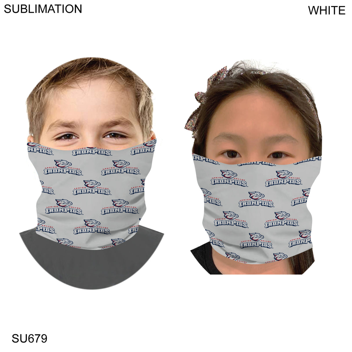 Team Neck Gaiter, Sublimated Tubular YOUTH Neck Gaiter, Moisture wicking Fabric, 4way stretch