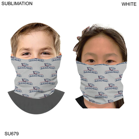 Team Neck Gaiter, Sublimated Tubular YOUTH Neck Gaiter, Moisture wicking Fabric, 4way stretch