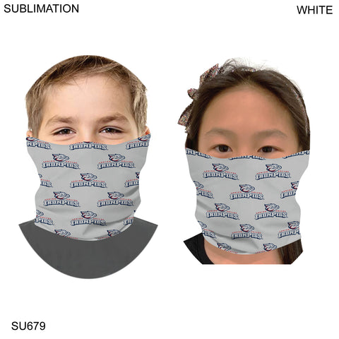 Team Neck Gaiter, Sublimated Tubular YOUTH Neck Gaiter, Moisture wicking Fabric, 4way stretch