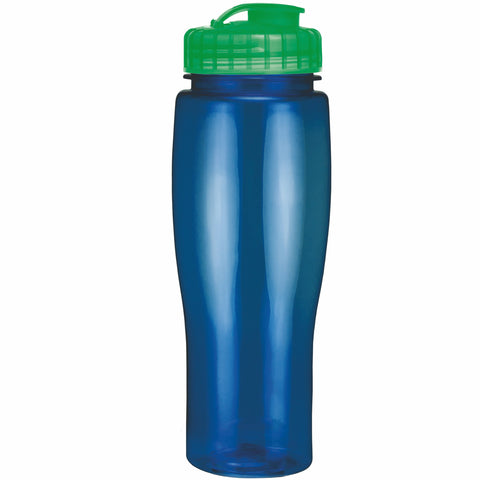 24 Oz. Contour Translucent Bottle w/ Flip Top Lid