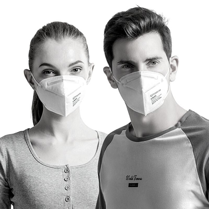 KN95, 5-Ply Face Masks, FDA EUA List, Bulk Packaged, Full color Transfer logo left side (1 location)