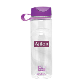 Aladdin Clear/Purple 24oz Water Bottle