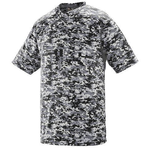 Youth Digi Camo Wicking Two-Button Jersey