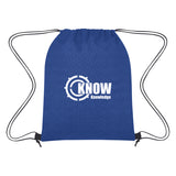 Heathered Non-woven Drawstring Backpack