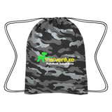 Reflective Camo Drawstring Sports Pack