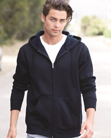 Independent Trading Co. Unisex Special Blend Raglan Full-Zip Hooded Sweatshirt