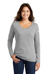 Nike Ladies' Core Cotton Long Sleeve Scoop Neck Tee