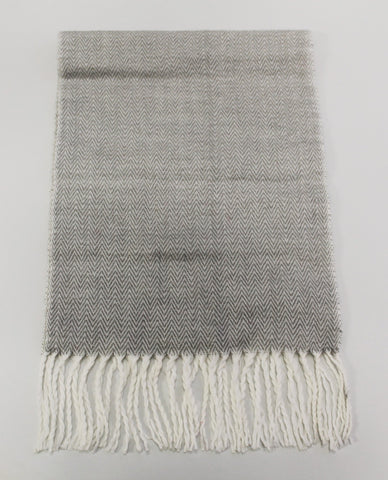 Herringbone Lambswool Scarf (Embroidery)