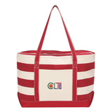 Cotton Canvas Nautical Tote Bag