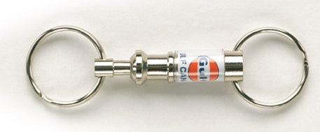 Gold Metal Pull Apart Key Tag