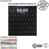 48 Hr Quick Ship - Replacement Full Color Graphics for 8' Display, Media Wall, Backdrop SU729