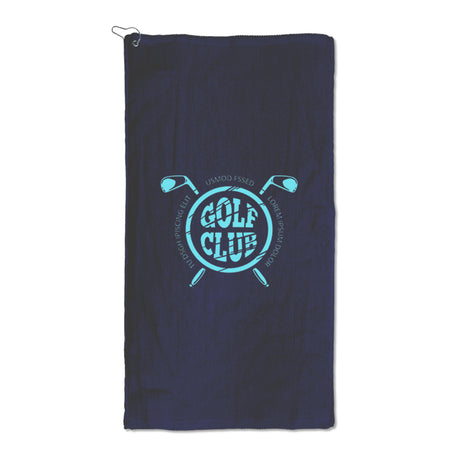 100% Cotton Velour Golf Towel with Grommet & Hook - 16"x30"