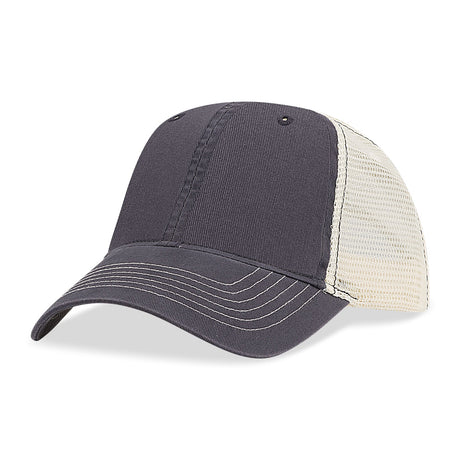 Bio-Washed Cotton Twill Front Cap w/Soft Mesh Sides & Back