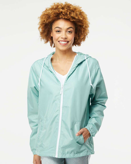 Independent Trading Co. Unisex Lightweight Windbreaker Full-Zip Jacket