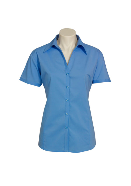 Metro Cotton-Rich Ladies' Short Sleeve Stretch Shirt