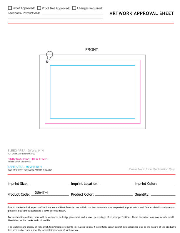 Microfiber Suede Shammy Golf Towel, 12x18, Nofold Grommet and Hook, Sublimated Edge to Edge 1 side