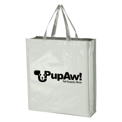 Metallic Non-woven Shopper Tote Bag